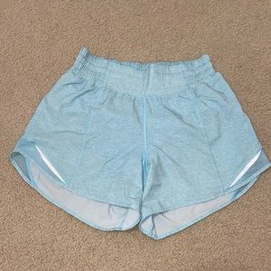 Lululemon Icing Blue Hotty Hot Shorts